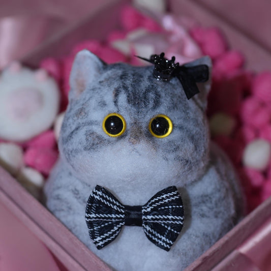 A05:Super Cute Gray Squishy Chubby kitty